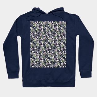 Romantic Spring Tulip floral pattern white ver Hoodie